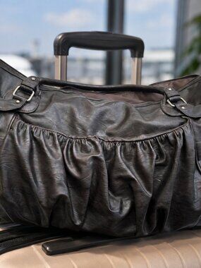 Faux Leather Soft Luggage Bag